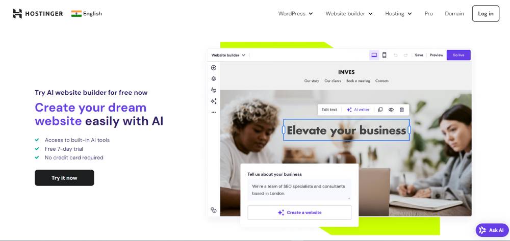 Hostinger AI Website Builder